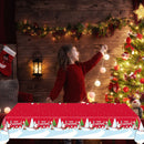 Disposable Xmas Dining Table Cloth Waterproof Coffee Desk Cover Festive Supplies