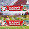 Frohe Weihnachten Outdoor Banner hängende Zeichen Home Xmas Dekoration Ornament.