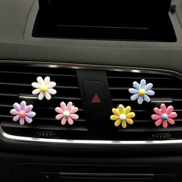 6x Flower Car Air Vent Accessories Perfume Clip Car Interior Decor Elegant Y2A5