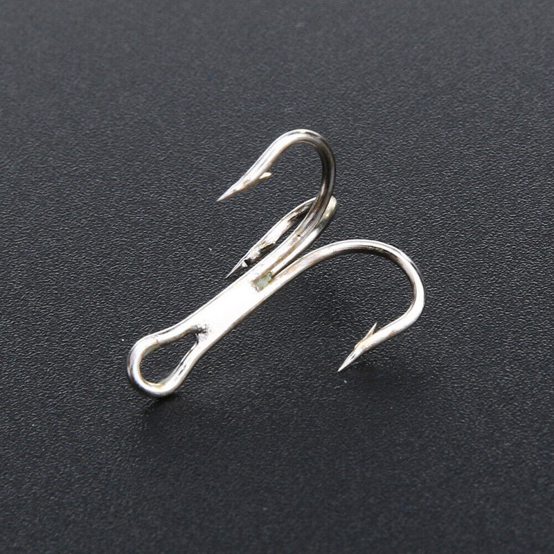 50pcs Barbed Crank Sharp Fishing Hooks Tackles with 3 Anchors (6