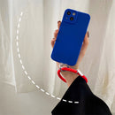 Hanging Ring Phone Silicone Chain Anti-Lost Lanyard Bracelet Strap Keychain
