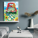Mosaic Diamond Painting Set DIY 5D Full Round Drill Picture Car and Flower Craft