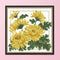 Print Artwork Canvas Flower Series DIY Needlework 14CT Stamped Kit Cross St