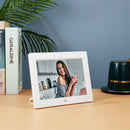 HD Digital Photo Frame Electronic Music Playing Picture Frame (EU White) Newly