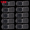 Clear Plastic Holder SD/TF SDHC Card Transparent Storage Box Memory Card Case