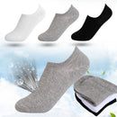 3Pairs Elastic Massage Invisible Business Men's Socks Boat Sox Ankle Cotton Sock