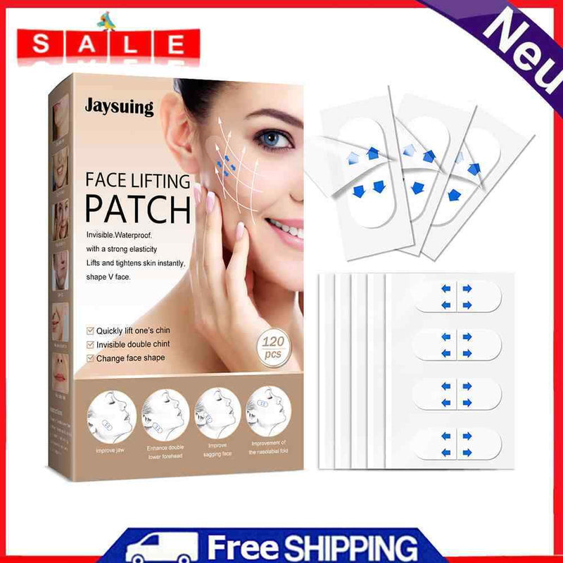 120pcs Invisible Face Stickers V Shape Neck Eye Double Chin Lift Tapes Patch