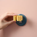 Punch Free Mop Holder Hook Wall Mounted Self Adhesive Broom Hanger (Yellow)