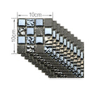 10pcs/set 10cm Retro Pattern Floor Tiles Wall Stickers Home Decoration Art Mural