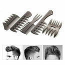 5PCS Slick-back Quiff Grooming Pro Comb Black Hot N9H8