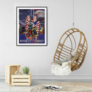 5D Diamond Painting Independence Day Flag Full Round Drill DIY Home Decoratio