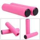 Bike Grips UltraLight Silicone Material Handlebar MTB Bicycle Grip(Pink) Newly