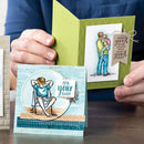 Father and Son Love Clear Stamp Silicone Seal for DIY Scrapbooking Photo Al
