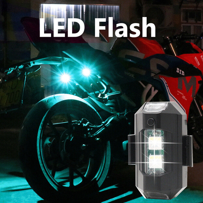 #A Rechargeable DC 5V LED Night Light Drone Strobe Flashing Lamp for Car Motorcy