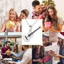 Chain Necklace Titanium Steel Guitar Pendant Necklace Jewelry for Women Men
