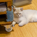Cat Corner Scratching Rubbing Brush Massage Comb Scratcher Pet Toys (Blue) Newly