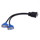 DMS-59 Pin 5.9mm Male, 2 VGA 15 Pin Female Cable Splitter Digital Adapterka