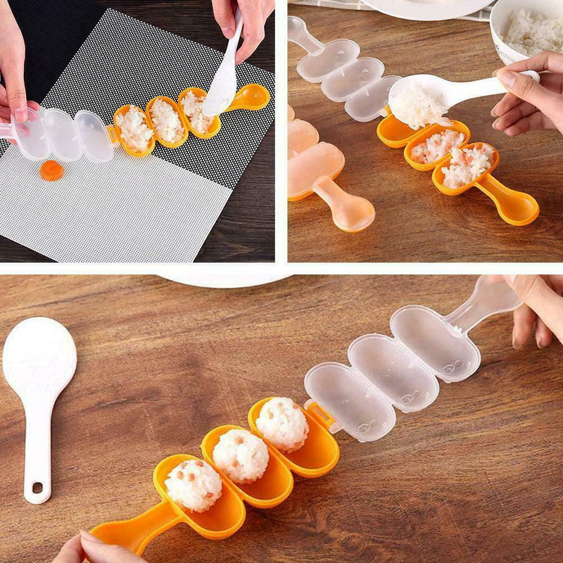 Rice Ball Mold Sushi Balls Maker Mould Spoon Kitchen Tool Cooking R3P4