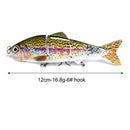 12cm 16.8g Multi-joint Bionic Fishing Lures Hook Artificial 4 Segments Hard