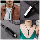 Hexagonal Cylindrical Necklace Reiki Healing Necklace Hexagonal Prism Pendant