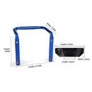 Bicycle Water Bottle Holder Saddle Rack Double Bottle Cage Adapters (Blue) Newly