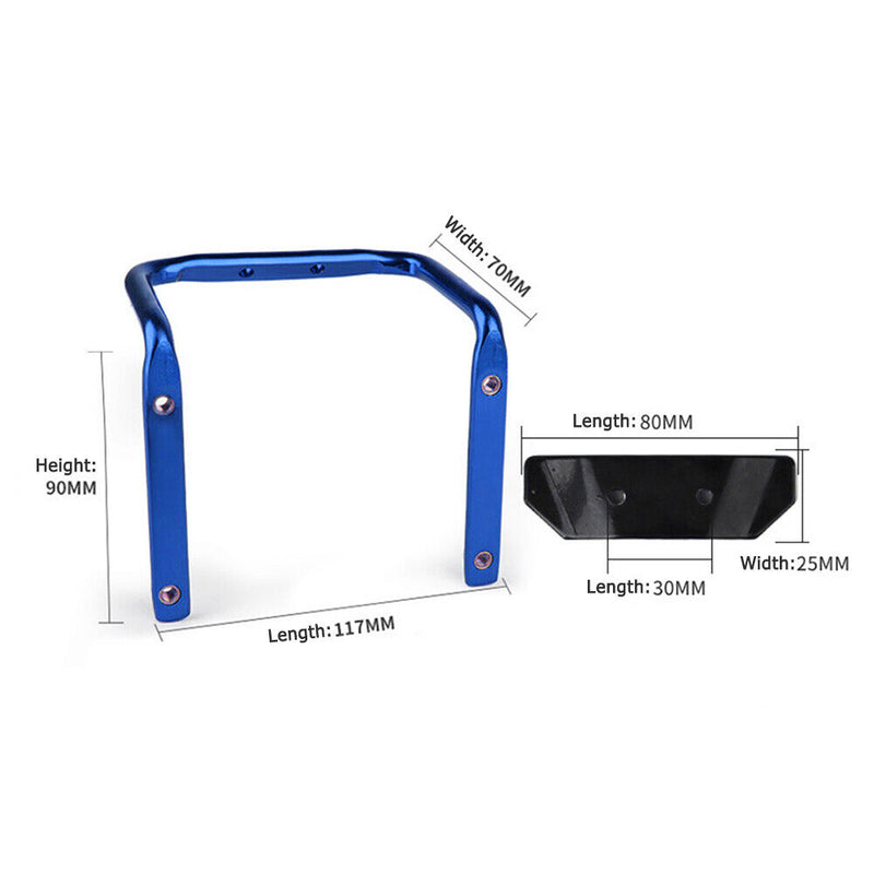 Bicycle Water Bottle Holder Saddle Rack Double Bottle Cage Adapters (Blue) Newly