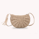 Straw Rope Handmade Woven Small Purse Vacation Beach Shoulder Crossbody Bags
