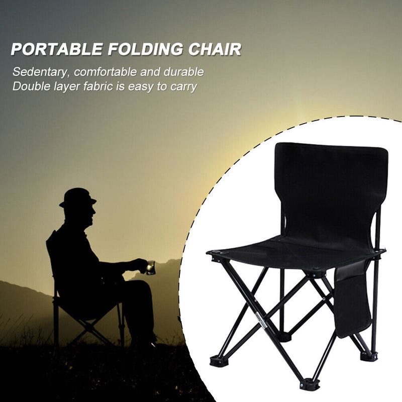 Outdoor Portable Fishing Chair Leisure Folding Stool Aluminum Alloy Camp Chain