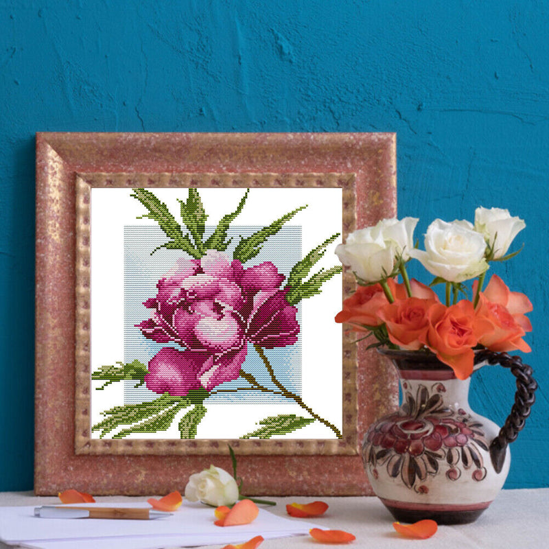 Partial Cross Stitch 14CT Cotton Thread DIY Kapok Printed Embroidery Kits