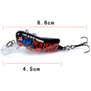 Insect Grasshopper Fishing Lure Hard Bait Lifelike Plastic Crankbait (4) Newly