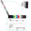 Acrylic Action Slate Clap TV Film Movie Director's Clapboard Clapperboard