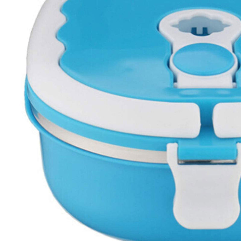 Rectangle Lunch Box Thermal Leak-Proof Heat Insulation Anti-Scald (Blue)