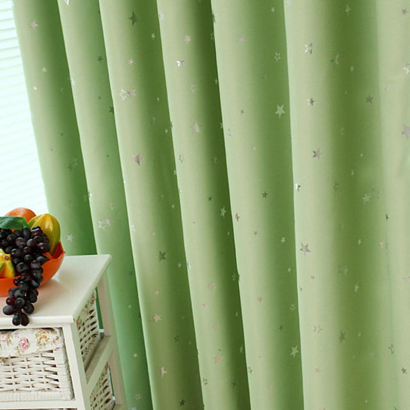 Full Blackout Shading Stars Bedroom Balcony Curtains Hook Grommet Purdah(5)