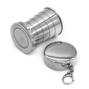 Outdoor Camping Travel Folding Cup Stainless Steel Foldable Retractable Mugs