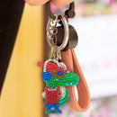 4pcs DIY Full Drill Special Shaped Diamond Painting Animals Bag Keychains Newly