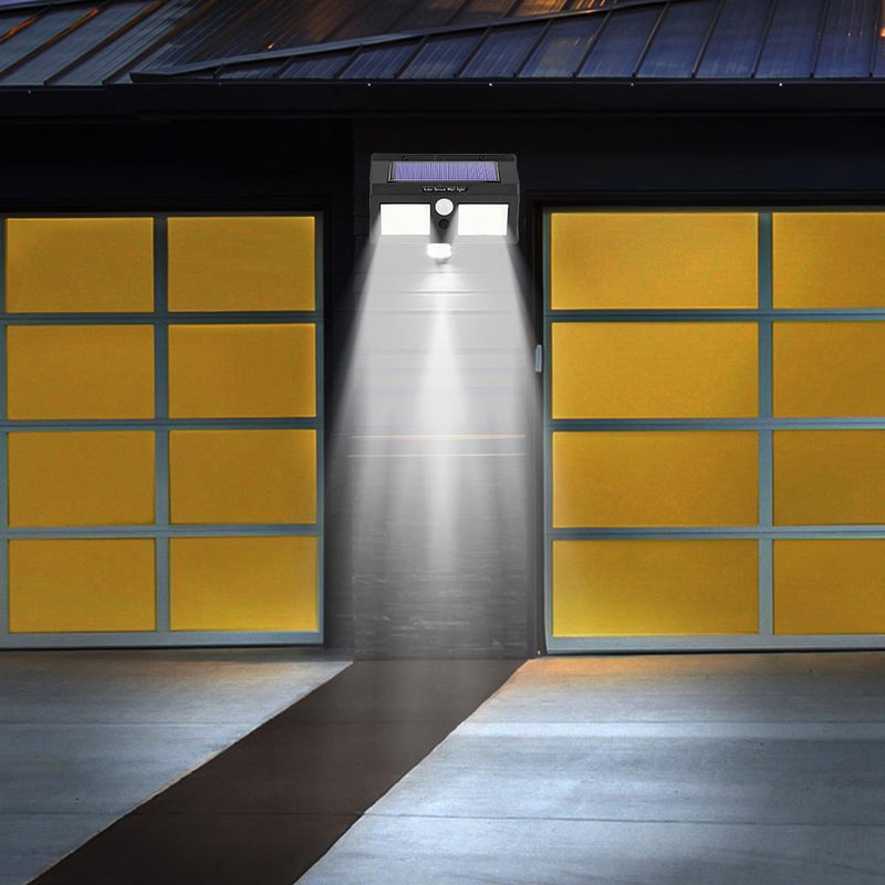 120LED Solar Two-Sided Motion Sensor Wall Lamp Outdoor Yard Security Light Newly