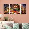 3pcs Various Foods Oil Paint By Numbers Kits DIY Handpainted Home Decoration