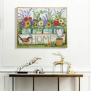 11CT Full Cross Stitch HOME DIY Printed Wall Art Crafts Home Decoration Gifts