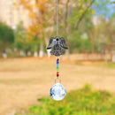 Crystal Metal Angel Hanging Pendant Home Garden Car Decor (A)