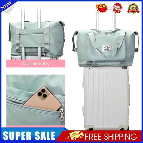 #A Wet Dry Separation Gym Bag Large Capacity Travel Bag Tear Resistant Yoga Gy