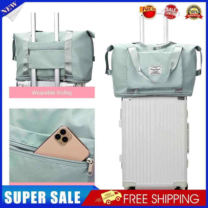 #A Wet Dry Separation Gym Bag Large Capacity Travel Bag Tear Resistant Yoga Gy