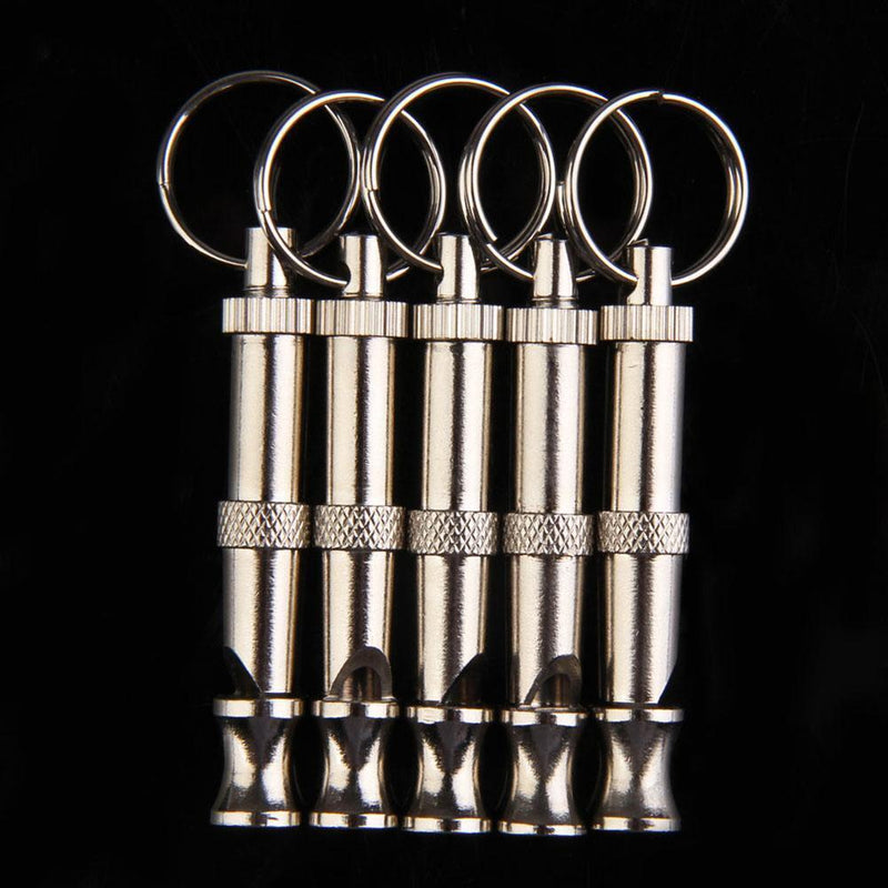 Pet Training Adjustable Ultrasonic Flute Dog Whistle Sound Keychain