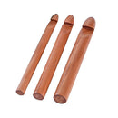 3pcs Knitted Crochet Bamboo Wood Hooks DIY Crafts Knitting Needles Gadgets