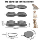 Dog Cat Water Food Bowls Slow Feeder Bowls Collapsible Pet Bowls Dog Bowls