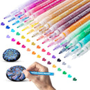 Acrylic Paint Pen 30 Colors Fine Point Tip Permanent Paint Marker Pen (0.7m