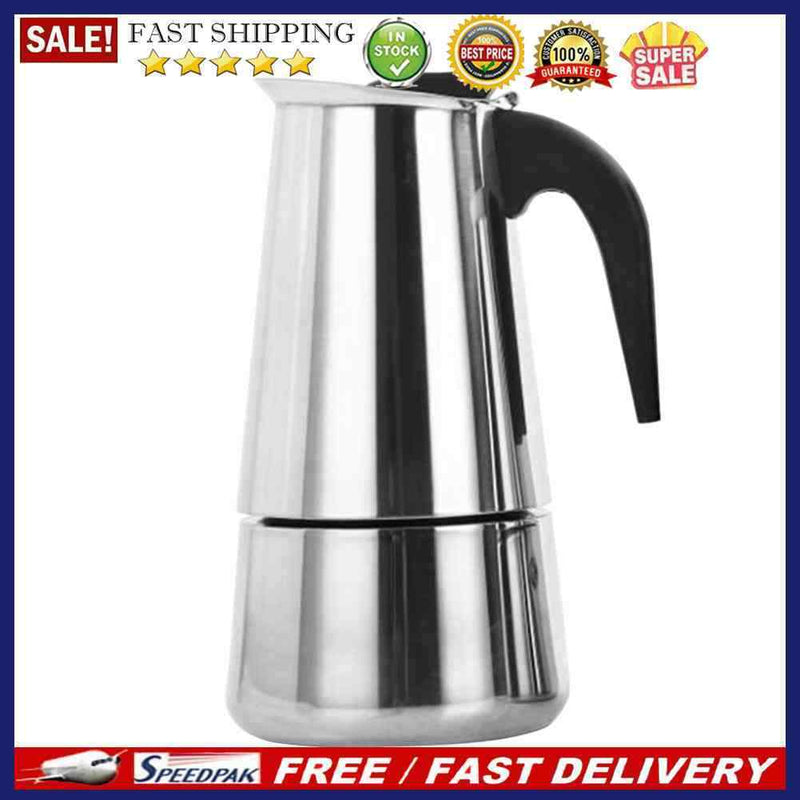 Stainless Steel Filter Mocha Coffee Pot Moka Italian Coffee Maker (300ml)