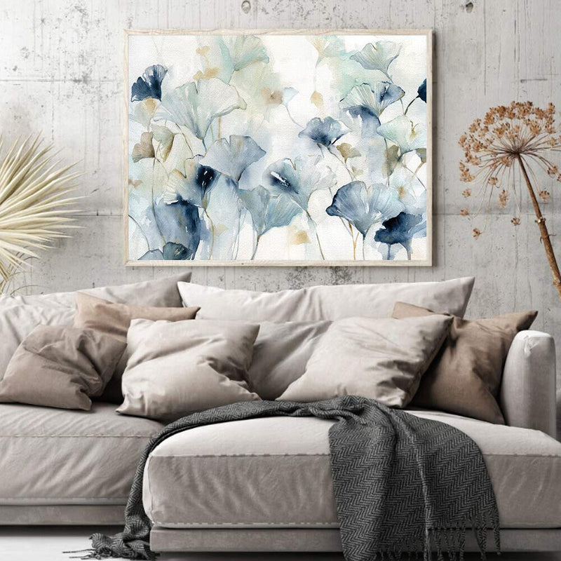Ink Ginkgo Oil Paint By Numbers Kit DIY Acrylic Painting on Canvas Frameless
