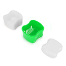Denture Box Bathroom Travel Denture Cup False Tooth Cleaning Container (E) Newly