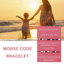 Bracelet Beach Jewellery Beaded Morse Code "love You My Girl" Cord Gift`
