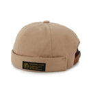 Women Men Hats Cotton Landlord Breathable Beanie Hat Sailor Cap (Khaki)